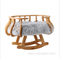 rocking table wooden swing cat hammock cat bed